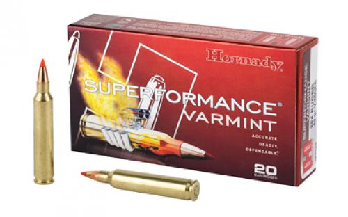 Hornady Superformance Varmint, 204 Ruger, 40 Grain, V-Max, 20 Round Box 83206