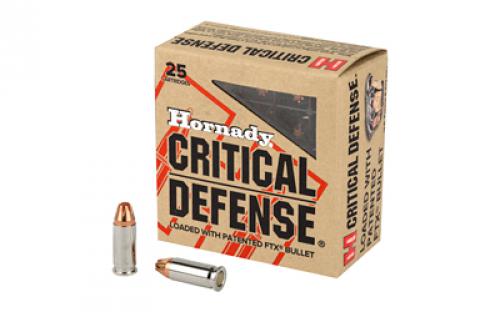 Hornady Critical Defense, 25 ACP, 35 Grain, FlexTip, 25 Round Box 90014