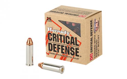 Hornady Critical Defense, 38 Special, 110 Grain, Flex Tip , 25 Round Box 90310