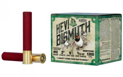 HEVI-Shot HEVI-SHOT, HEVI-BISMUTH, 410 Gauge 3, #6, 9/16 oz, Bismuth Shot, 25 Round Box HS19006