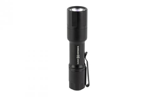 Cloud Defensive MCH, Mission Configurable Handheld, High Candela, Flashlight, Accepts 18650 and CR123A Batteries, 1100 Lumens, Single Output, Aluminum, Anodized Finish, Black, Includes 18650 Battery, Charging and Pocket Clip MCH 2.0-HC-DF-P-650 BLK