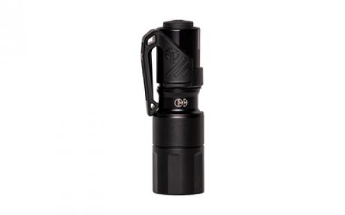 Cloud Defensive MCH Micro, Mission Configurable Handheld, Everyday Carry, Flashlight, 1200 Lumens, Single Output, Aluminum, Anodized Finish, Black, Includes Charger and Pocket Clip MCH2.0-EDC-S-350-BLK