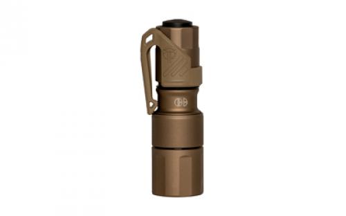 Cloud Defensive MCH Micro, Mission Configurable Handheld, Everyday Carry, Flashlight, 1200 Lumens, Single Output, Aluminum, Anodized Finish, Flat Dark Earth, Includes Charger and Pocket Clip MCH2.0-EDC-S-350-FDE