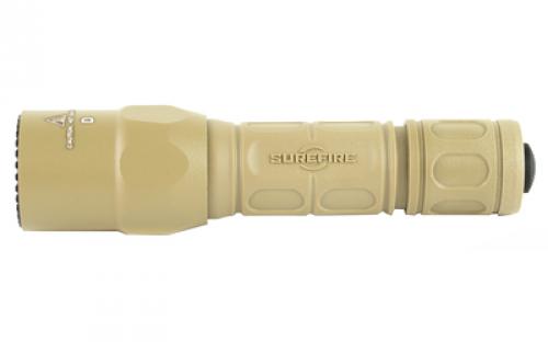 Surefire G2X Pro Flashlight, Dual-Output LED, 15/600 Lumens, Constant-On Click-Type Tailcap Switch, Tan G2X-D-TN