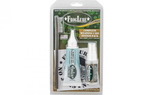 FrogLube System Kit Clamshell Kit Kit w/ 1oz Solvent, 4oz CLP Paste, 1.5oz CLP Squeeze tube, Brush, & Towel 12 per pack Clam Pack 15207