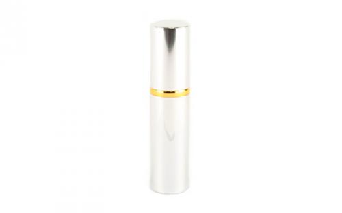 PS Products Hot Lips Pepper Spray, .75 oz., Lipstick Disguised Pepper Spray, Silver LSPS14-SLV