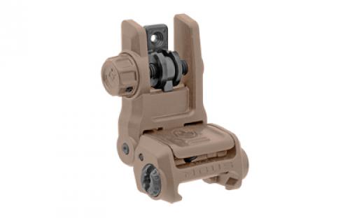 Magpul Industries MBUS 3 Back-Up Rear Sight, Rapid-Select Rear Aperture System, Ambidextrous Push-Button Deployment, Fits Picatinny Rails, Flat Dark Earth MAG1167-FDE