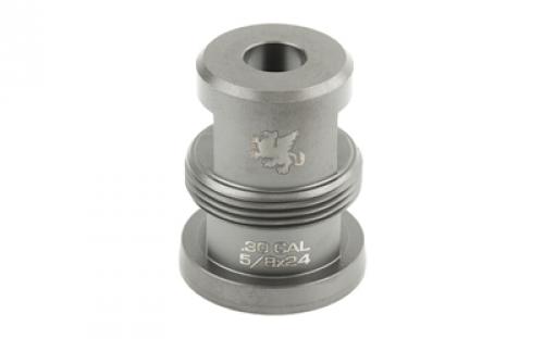 Griffin Armament Mini Muzzle Brake, 7.62MM, 5/8 x 24 RH, Gray Titanium Finish TMMTI762