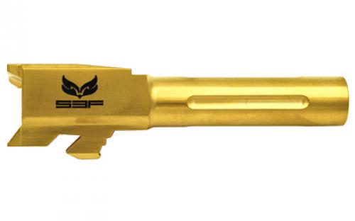S3F Solutions Barrel, 9MM, Titanium Nitride Finish, Fluted, For Glk 43 S3FG43FTIN