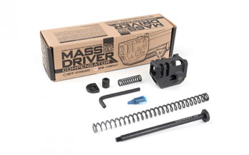 Strike Industries Mass Driver Comp, 9MM, For Glock 19 Gen 5, Includes Recoil Spring/Guide Rod/Guide Rod Fitment Washer/Guide Rode Head, Black SI-G5-MDCOMP-C