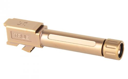 True Precision Threaded Barrel, 9MM, For Glock 26, Copper TiCN Finish, Includes Thread Protector TP-G26B-XTC
