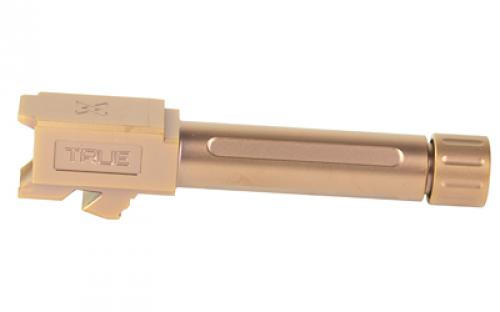 True Precision Threaded Barrel, 9MM, For Glock 26, Copper TiCN Finish, Includes Thread Protector TP-G26B-XTC