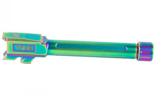 True Precision Barrel, 9MM, Spectrum (Rainbow PVD), Thread Protector, Threaded, Glock 48 TP-G48B-XTC