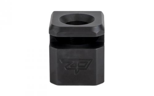 Zaffiri Precision Blowhole, Compensator, 9MM, Nitride Finish, Black, 1/2x28, For Glock 43/43X/48 ZP.COMP.43.BN