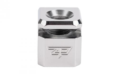 Zaffiri Precision Blowhole, Compensator, 9MM, Stainless Steel Finish, 1/2x28, For Glock 43/43X/48 ZP.COMP.43.SS