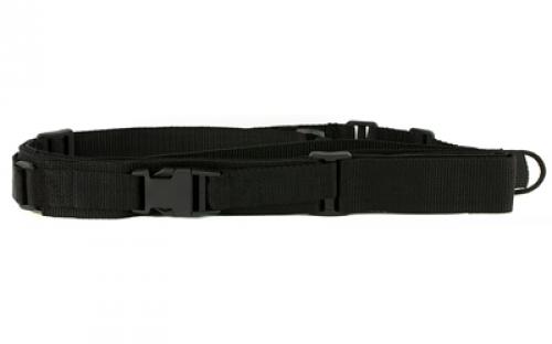 Bulldog Cases 3 Point Quick Release Tactical Rifle Sling w/Swivels, 1, Black Finish BD825