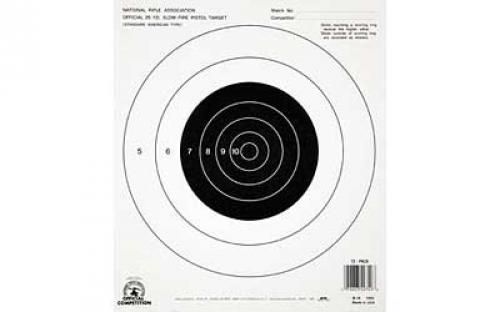 Champion Traps & Targets NRA B16 Target, 25 Yard Pistol, Slow Fire, 100 Pack 40722