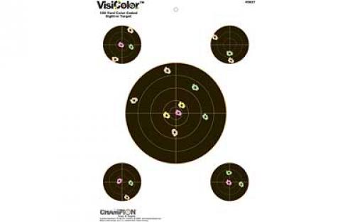 Champion Traps & Targets VisiColor Target, 8, Sight-In, 10 Pack 45827