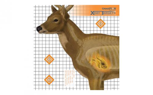 Champion Traps & Targets Deer X-Ray Target, 25x25, 6 Pack 45902
