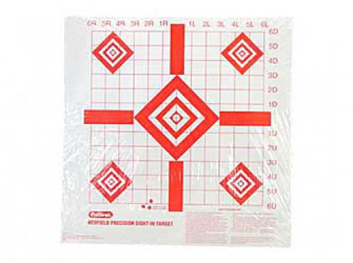 Champion Traps & Targets Redfield Style Precision Sight-In Target, 16x16, 100/Pack 47387