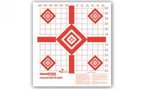 Champion Traps & Targets Rimfire Sight-In Target, Precision, 10 Pack 47388