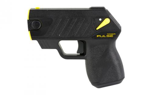 Taser Pulse Taser, Black and Yellow, Includes Pulse Device, 2 Live Cartridges, Lithium Battery, and Conductive Practice Target, BLEM (Damaged Case) 39066
