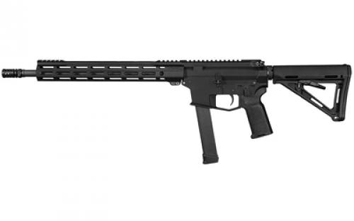 Angstadt Arms UDP-9, Semi-automatic Rifle, 9MM, 16" Chrome Moly Barrel, 1:10 Twist, Matte Finish, Black, Magpul MOE Stock and K2 Pistol Grip, Angstadt Arms 13.5" Free Float M-LOK Handguard, A2 Flash Suppressor, Accepts Glock Style Magazines, 17 Rounds, 1 Magazine AAUDP09R16