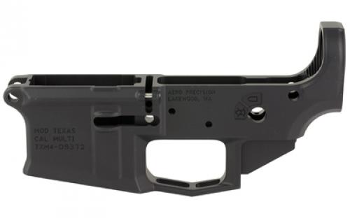 Aero Precision M4E1, Semi-automatic, Stripped Lower Receiver, Texas Edition, 223 Remington/556NATO, Anodized Finish, Black APAR600003C