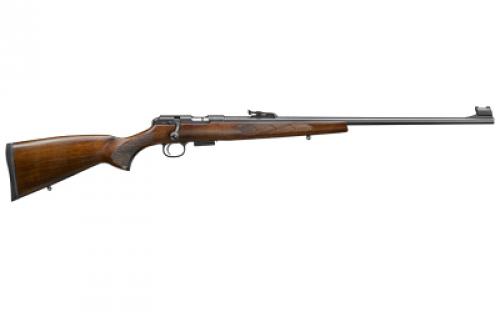 CZ 457 Lux, Bolt Action, 22WMR, 24.8 Cold Hammer Forged Barrel, Black, Walnut Stock, Adjustable Sights, 5 Rounds, 1 Magazine 02302