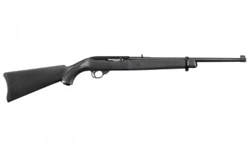 Ruger 10/22 Carbine, Semi-Automatic Rifle, 22 LR, 18.5" Barrel, Satin Black Finish, Alloy Steel, Black Synthetic Stock, Adjustable Rear and Gold Bead Front Sight, 10 Round 01151