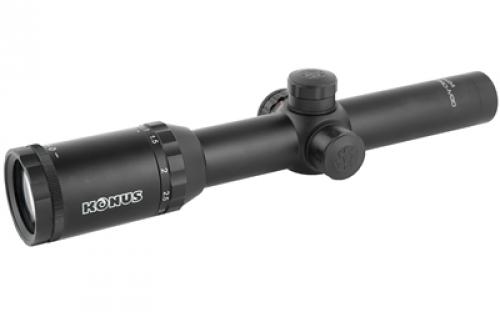 Konus M30 Rifle Scope, 1-4X24, 30MM, Illuminated Mil Dot, Matte Finish 7284