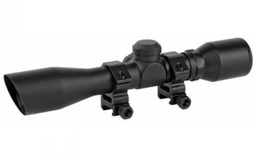 Truglo 4x32 Compact Scope Series, Strut 'N Rut Shotgun Scope, 4X32, 1, Diamond Shotgun Reticle, Waterproof, Fog Proof, Nitrogen Gas Filled, Rubber Eye Guard, 4 Eye Relief, Compact/Lightweight, Mounting Rings Included, Matte Black Finish TG-TG8504BD