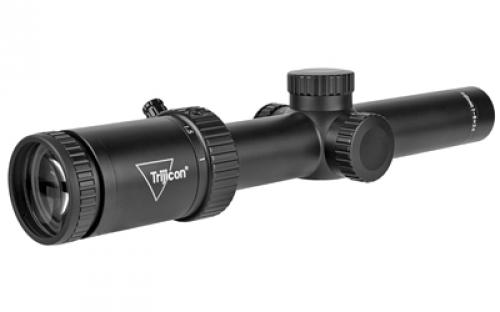 Trijicon Credo HX 1-6x24mm Second Focal Plane Riflescope with Red LED Dot, BDC Hunter Holds .308, 30mm Tube, Satin Black, Low Capped Adjusters CRHX624-C-2900019