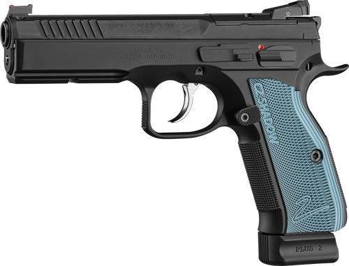 CZ SHADOW 2 OR 9MM FS 19-SHOT BLACK NITRIDE BLUE GRIP