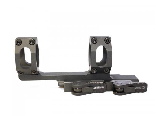 American Defense MFG Recon 1-Piece Scope Mount 1 Tube Diameter 2 Offset Standard QD Auto Lock Lever Aluminum Black AD-RECON-1