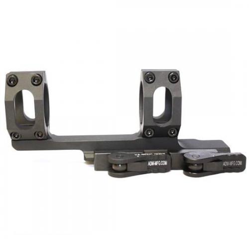 American Defense MFG Recon 1-Piece Scope Mount 30mm Tube Diameter 2 Offset Standard QD Auto Lock Lever Aluminum Black AD-RECON-30