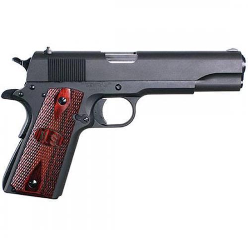 Auto Ordnance 1911, Semi-automatic, Metal Frame Pistol, Full Size, 45ACP, 5" Barrel, Steel, Matte Finish, Black, Plastic Grips, 7 Rounds, 1 Magazine, GI Specs 1911BKO