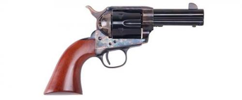 Cimarron New Sheriff, Single Action, 45LC, 3.5 Barrel, Steel, Case Hardened Finish, Wood Grips, 6 Rounds CA332