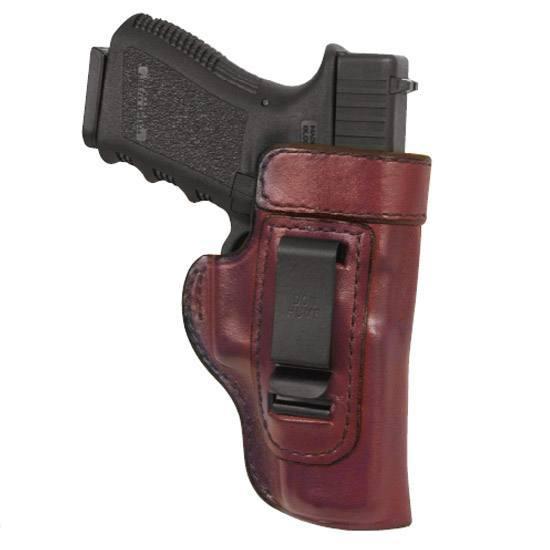 Don Hume H715M Clip-On Holster, Inside The Pant, Fits Glock 17/31, Right Hand, Brown Leather J167100R