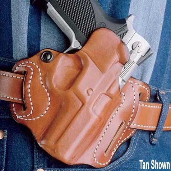 DeSantis Gunhide Speed Scabbard Belt Holster, Fits Glock 20,21,29,30, Right Hand, Black Leather 002BAN7Z0