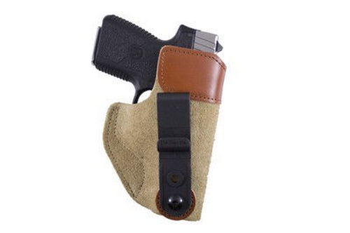 DeSantis Gunhide Sof-Tuck Inside The Pant Holster, Fits Glock 43/43X, Kahr PM9/40, Right Hand, Tan Leather 106NAD6Z0