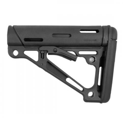 Hogue AR-15 6-Position Stock, Fits Commercial Buffer Tube Only, Black 15050