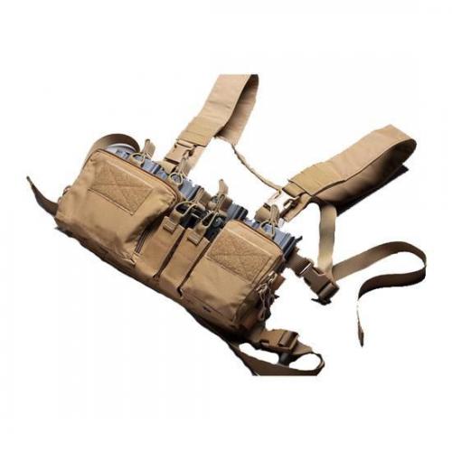 Haley Strategic Partners D3CR Heavy Chest Rig, X Harness, Coyote Brown