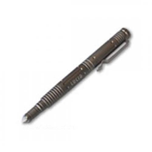 LUCID OPTICS Tactical Pen with Piercing Point, Black Ink, 6061Aluminum, Blue Anodized Finish L-TACPEN