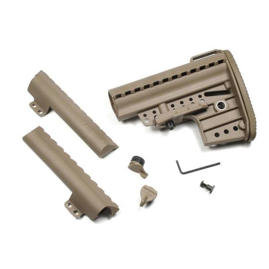 VLTOR IMOD Mil-Spec Stock, Fits AR-15, with Butt Pad, Tan Finish AIB-MCT