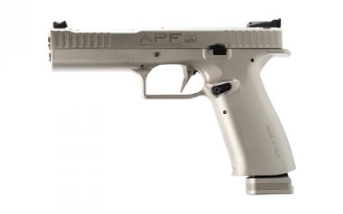 American Precision Firearms Strike One, Ergal Pro, Semi-automatic, Striker Fired, Full Size, Aluminum Frame Pistol, 9MM, 5 Barrel, No Manual Safety, Matte Finish, Silver, Fiber Optic Front Sight with Adjustable Rear, Optic Ready, 17 Rounds, 2 Magazines, BLEM (Scratches on Top of the Slide) AFS1EP-9-SL-17-OR