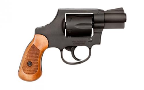 Armscor M206 Spurless, Revolver, Double Action, 38 Special, 2" Barrel, Steel, Parkerized Finish, Black, Wood Grips, Fixed Sights, 6 Rounds 51280