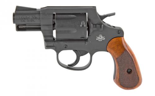 Armscor M206, Revolver, Double Action/Single Action, 38 Special, 2" Barrel, Steel, Parkerized Finish, Black, Wood Grips, Fixed Sights, 6 Rounds 51283