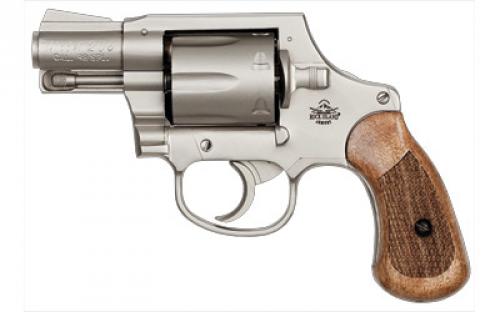 Armscor M206 Spurless, Revolver, Double Action, 38 Special, 2" Barrel, Steel, Matte Nickel Finish, Wood Grips, Fixed Sights, 6 Rounds 51289