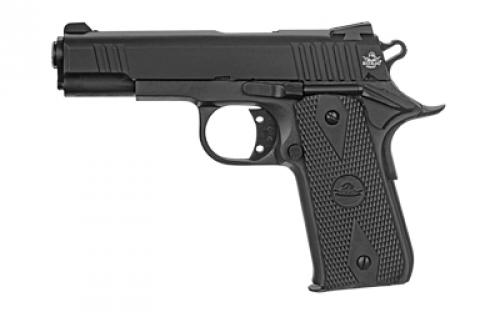 Armscor Baby Rock, 1911, Semi-automatic, Metal Frame Pistol, Compact, 380ACP, 3.75" Barrel, Steel, Parkerized Finish, Black, Rubber Grips, Fixed Sights, 7 Rounds, 1 Magazine 51912